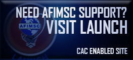 AFIMSC Launch button